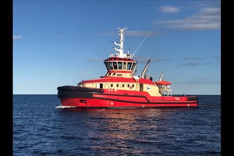The escort tug Vilja was the first vessel of its kind to operate with a Wärtsilä HY hybrid power module.